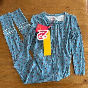 Posh Peanut American Girl floral print - Convertible Pajama Set - 2T